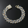 Alloy Hip Hop Diamond Geometric Men's Bracelet