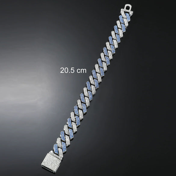 Alloy Hip Hop Diamond Geometric Men's Bracelet