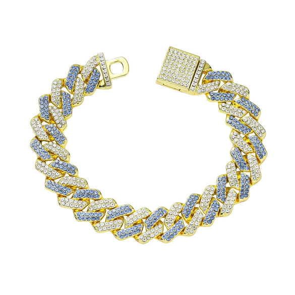 Alloy Hip Hop Diamond Geometric Men's Bracelet