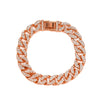 Alloy Hip Hop Geometric Diamond Cuban Bracelet Unisex Jewelry