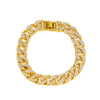Alloy Hip Hop Geometric Diamond Cuban Bracelet Unisex Jewelry