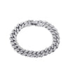 Alloy Hip Hop Geometric Diamond Cuban Bracelet Unisex Jewelry
