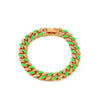 Alloy Hip Hop Geometric Diamond Cuban Bracelet Unisex Jewelry