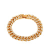 Alloy Hip Hop Geometric Diamond Cuban Bracelet Unisex Jewelry