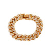 Alloy Hip Hop Geometric Diamond Cuban Bracelet Unisex Jewelry