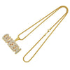 Alloy Hip Hop Letter Pendant Necklace With Diamond