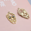 Alloy Hip Hop Style Beauty Girl Warrior Skull Teddy Bear Pendant Jewelry Earrings Necklace Accessories Silver Plated Gold Plated Handmade