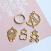 Alloy Hip Hop Style Beauty Girl Warrior Skull Teddy Bear Pendant Jewelry Earrings Necklace Accessories Silver Plated Gold Plated Handmade
