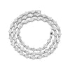 Alloy Hip Hop Style Flowershaped Geometric Tennis Chain Diamond Necklace Jewelry