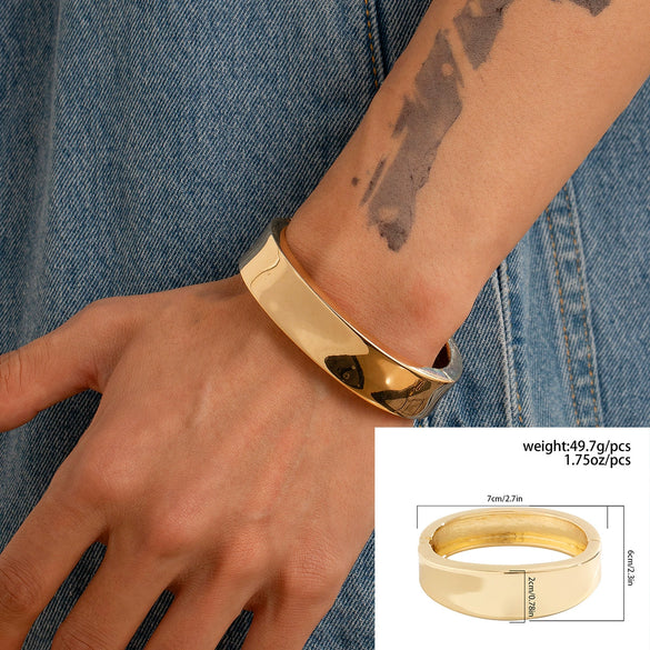 Alloy Hiphop Fashion Glitter Irregular Men's Bracelet With Electroplating