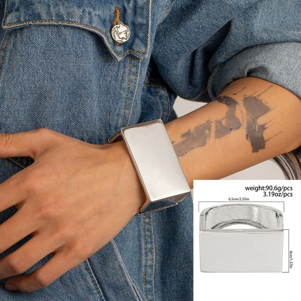 Alloy Hiphop Fashion Glitter Irregular Men's Bracelet With Electroplating