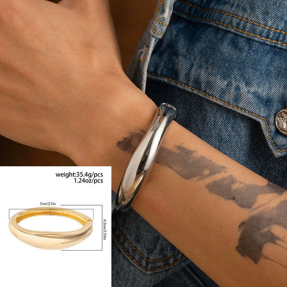 Alloy Hiphop Fashion Glitter Irregular Men's Bracelet With Electroplating