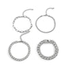 Alloy Hiphop Geometric Diamond Men's Bracelet Fourpiece Set