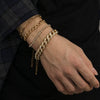 Alloy Hiphop Geometric Diamond Men's Bracelet Fourpiece Set