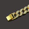 Alloy Hiphop Geometric Diamond Men's Bracelet Jewelry