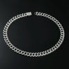 Alloy Hiphop Geometric Diamond Men's Cuban Chain Necklace