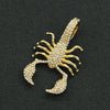 Alloy Hiphop Geometric Diamond Scorpion Pendant Cuban Chain Necklace