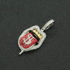Alloy Hiphop Geometric Diamond Threedimensional Dollar Tongue Pendant Cuban Chain Necklace