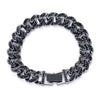 Alloy Hiphop Men's Cuban Chain Diamond Necklace