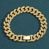 Alloy Hiphop Men's Cuban Chain Diamond Necklace