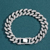 Alloy Hiphop Men's Cuban Chain Diamond Necklace