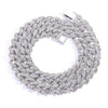 Alloy Hiphop Men's Cuban Chain Diamond Necklace