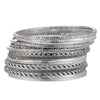 Alloy Hiphop Punk Fist Open Bracelet With Electroplating And Geometric Style