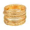 Alloy Hiphop Punk Fist Open Bracelet With Electroplating And Geometric Style