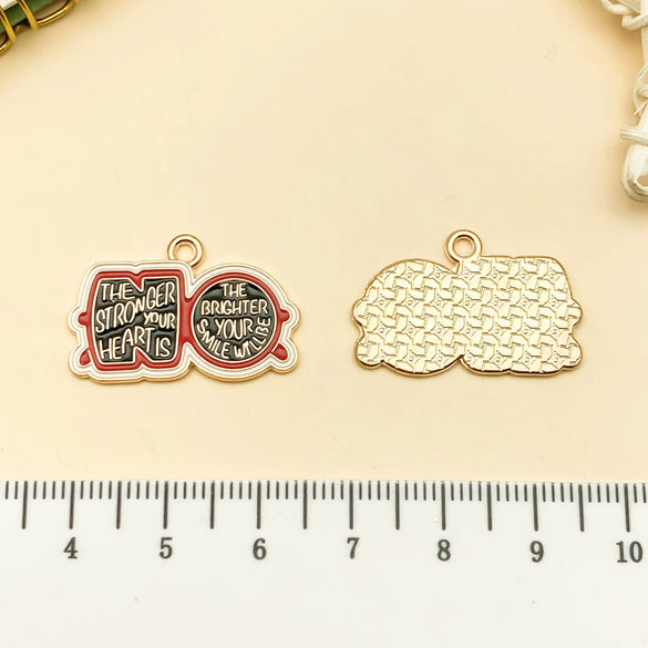 Alloy Hiphop Style Dripping Oil Totem Pendant Key Chain Bag Accessories