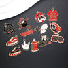 Alloy Hiphop Style Dripping Oil Totem Pendant Key Chain Bag Accessories
