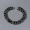 Alloy Hiphop Style Geometric Diamond Cuban Chain Bracelet For Men