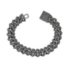 Alloy Hiphop Style Geometric Diamond Cuban Chain Bracelet For Men