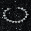 Alloy Hiphop Style Geometric Heart Stitching Electroplated Unisex Bracelet