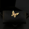 Alloy Hollow Butterfly Antilight Brooch Electroplated Ladies Decorative Corsage