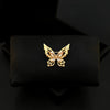 Alloy Hollow Butterfly Antilight Brooch Electroplated Ladies Decorative Corsage