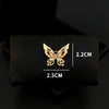 Alloy Hollow Butterfly Antilight Brooch Electroplated Ladies Decorative Corsage