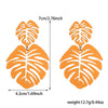 Alloy Hollow Leaf Geometric Flower Electroplated Women's Earrings