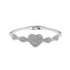 Alloy Hollow Love Geometric Electroplated Bracelet Fashion Temperament Watch Accessories