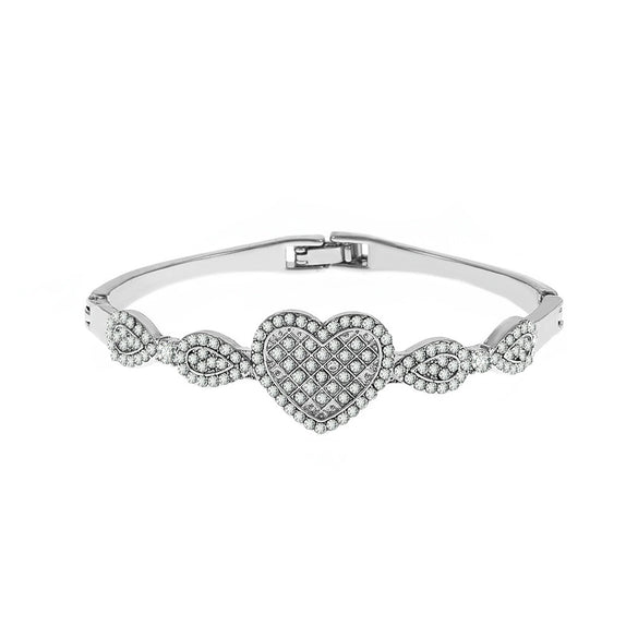 Alloy Hollow Love Geometric Electroplated Bracelet Fashion Temperament Watch Accessories