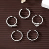 Alloy Hollow Love Style Geometric Ring Set