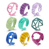 Alloy Hollow Open Ring With Baking Paint And Letters Numbers Text Pattern For Unisex In Retro Style