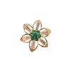 Alloy Hollowout Flower Brooch For Women With Electroplating Treatment