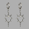 Alloy Hollowout Thorns Peach Heart Geometric Electroplated Unisex Earrings