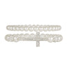 Alloy Imitation Pearl Geometric Style Handmade Cross Diamond Ball Bracelet