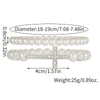 Alloy Imitation Pearl Geometric Style Handmade Cross Diamond Ball Bracelet