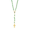Alloy Imitation Pearl Virgin Cross Long Necklace With Electroplating For Women
