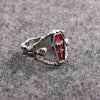 Alloy Imitation Stainless Steel Plated Punk Style Devil's Eye Ring