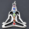Alloy Inlaid Crystal Gemstone Retro Geometric Pendant Jewelry