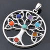 Alloy Inlaid Crystal Gemstone Retro Geometric Pendant Jewelry