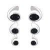 Alloy Inlaid Oval Geometric Women's Earrings With Electroplating